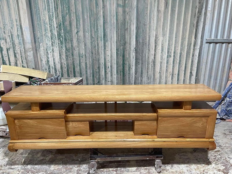 Kệ Tivi 1m6 Gỗ Hương Đá Hiện Đại KTV37