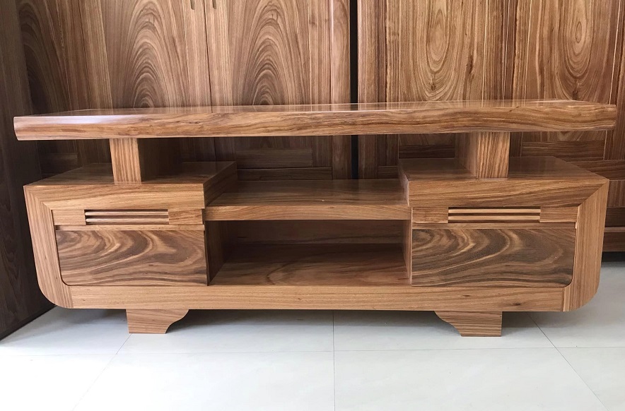 Kệ Tivi Phòng Khách Gỗ Hương Xám Hiện Đại KTV24