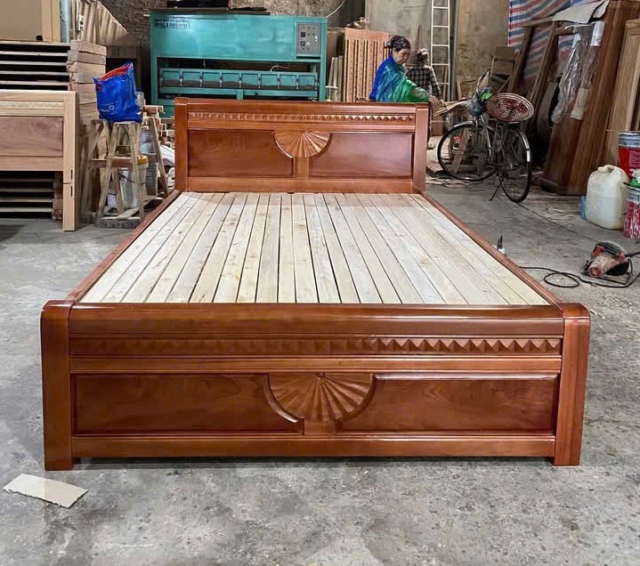 Giường Ngủ Gỗ Xoan Đào 1m6 GN104