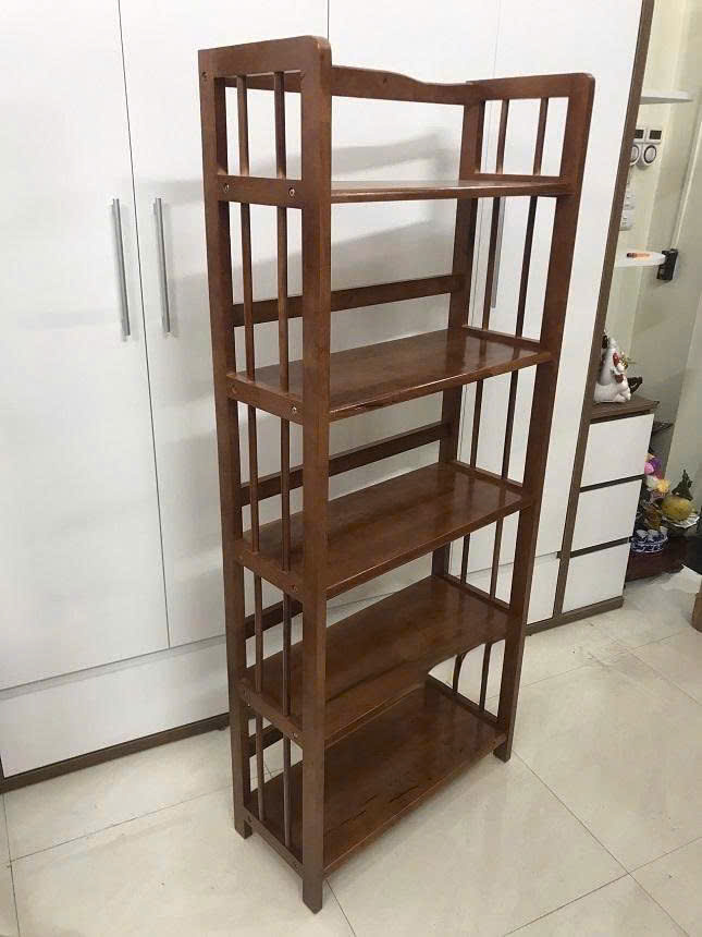 Tên Sản Phẩm Kệ Sách Bày Đồ 5 tầng gỗ tự nhiên KS03