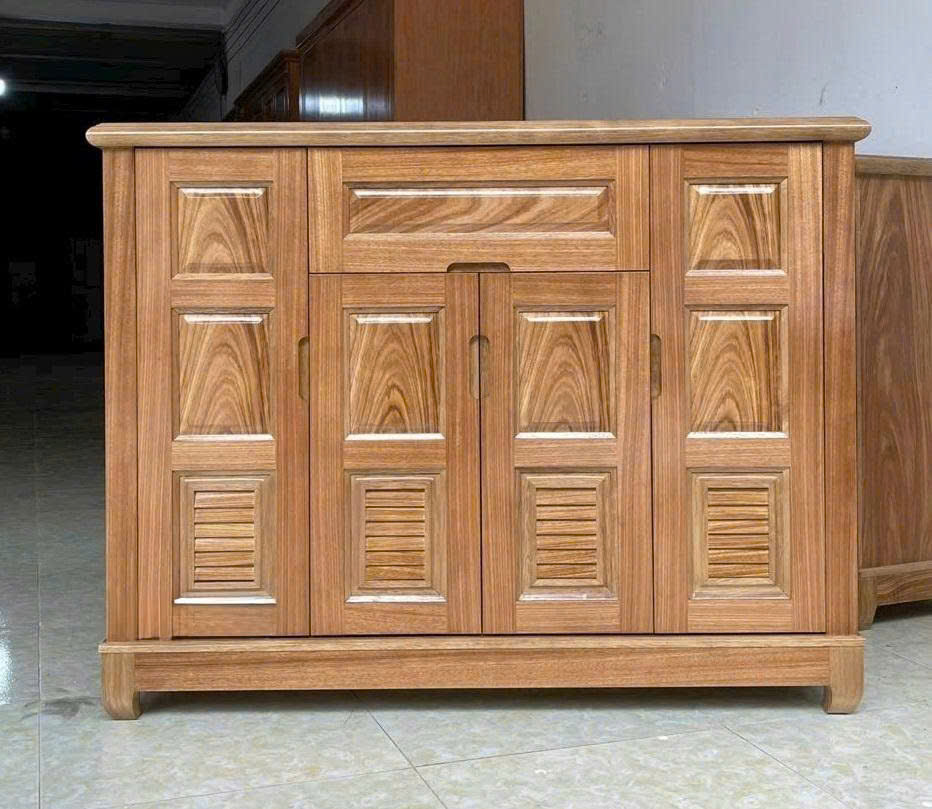 Tủ Giầy Hiện Đại Gỗ Hương Xám 4 Cánh 1m2 TG23