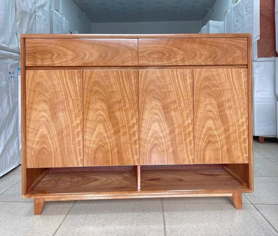 Tủ Giầy Hiện Đại Gỗ Xoan Đào 4 Cánh 1m2 TG24