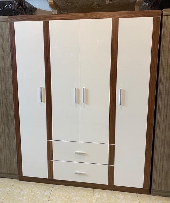 Tủ Quần Áo Hiện Đại Gỗ Công Nghiệp 4 Cánh MDF57